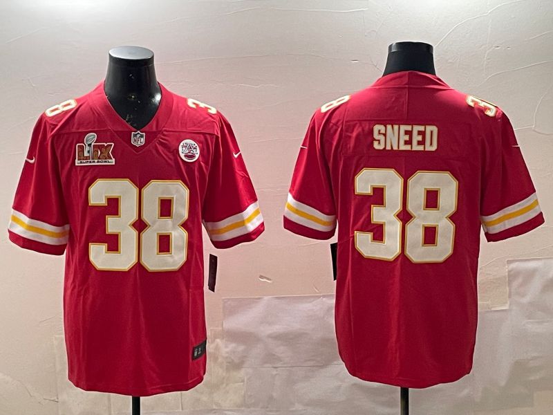 Men Kansas City Chiefs #38 Sneed Red Second generations 2025 Nike Limited NFL Jersey style 5